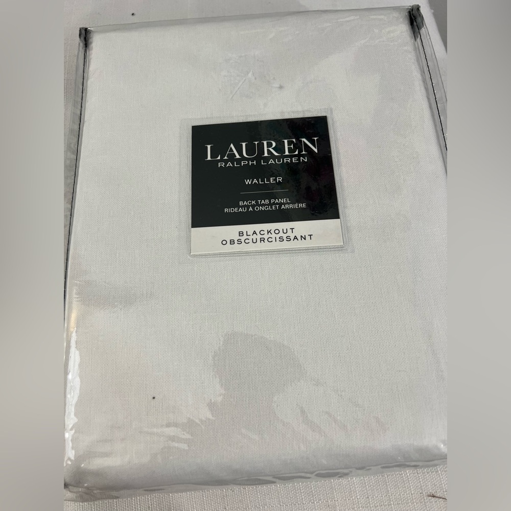 Ralph Lauren white curtain 52x108